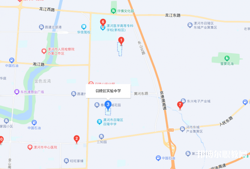 漯河市召陵區(qū)中等專業(yè)學(xué)校地址，乘車路線