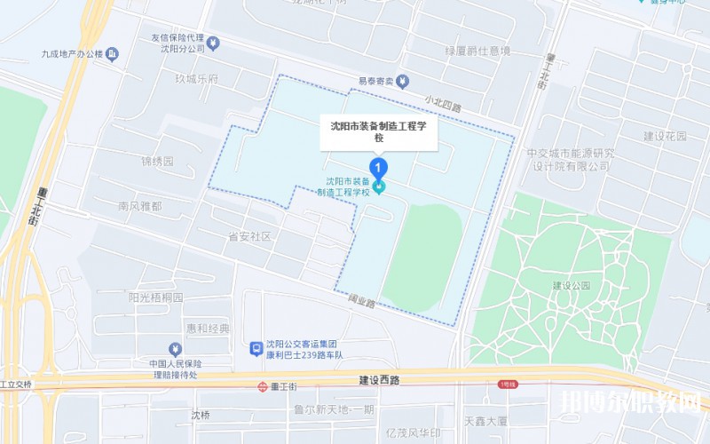 沈陽(yáng)市裝備制造工程學(xué)校地址，乘車路線